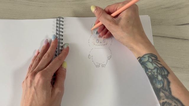 Lalabu. Рисую Лалабу. Развлекательное видео для детей. Рисую карандашами
