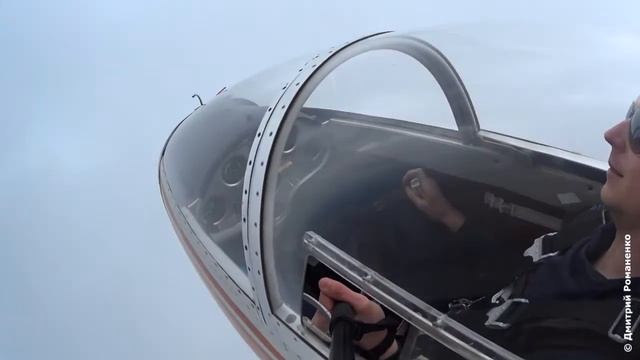 Полет на планере "Бланик". Gliding in Russia. Planer Blanik.