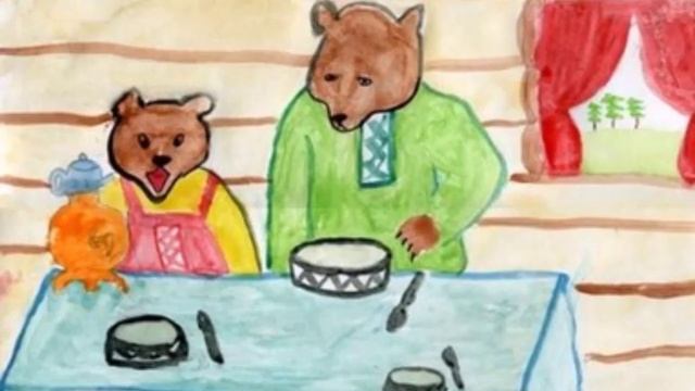 №9     ТРИ МЕДВЕДЯ и наша МАША  -- рисованный мультик в картинках. №1480 (6)