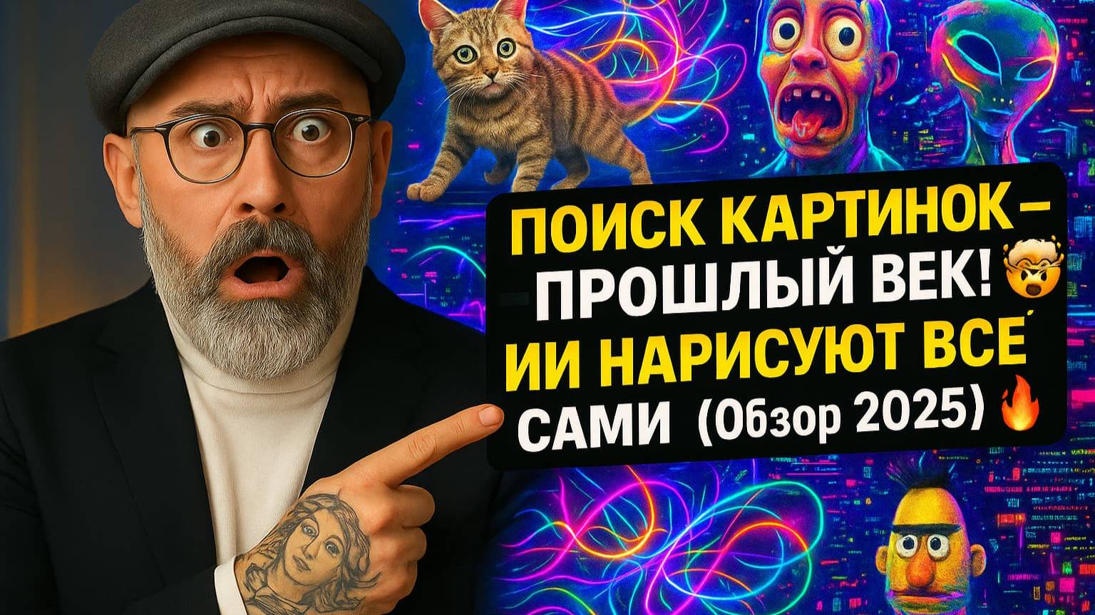 ПОИСК КАРТИНОК – ПРОШЛЫЙ ВЕК! 🤯 ИИ НАРИСУЮТ ВСЁ САМИ (Обзор 2025) 🔥 #aiart  #generativeai