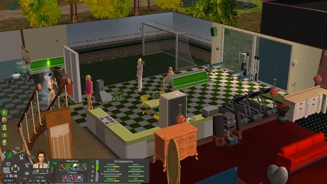 Challenge 7 Комнат Холостяка | The Sims 2 | #4 Спортивный зал