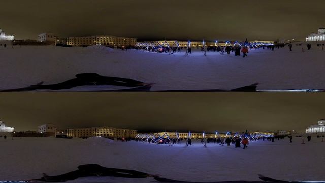 Lux Helsinki 2025 video 360° 3D. Live sound, windy weather #helsinki #360 #3d #insta360pro