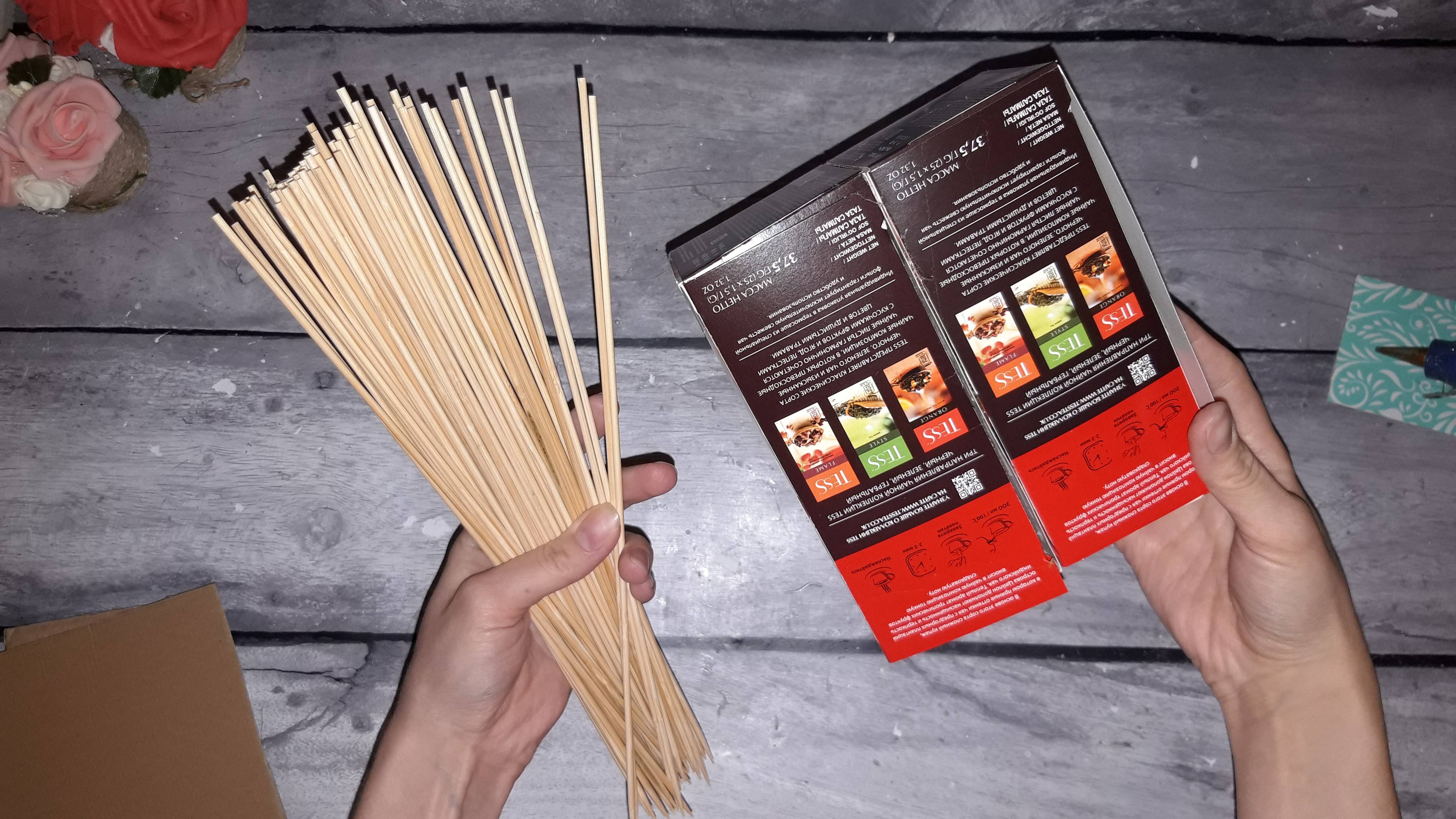 Сделала своими руками Полезную вещь из Двух пачек чая.