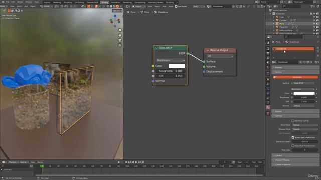 85- Glass shader in Eevee