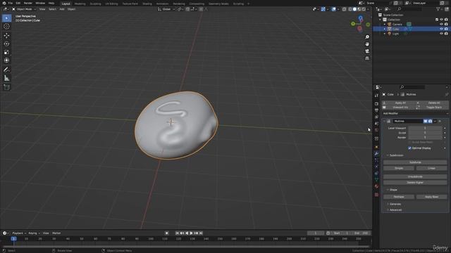 203- Multires Modifier in Sculpting