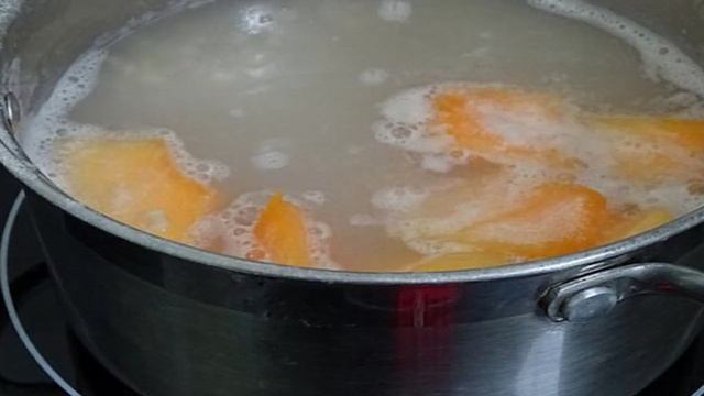 Перловая каша на воде с тыквой