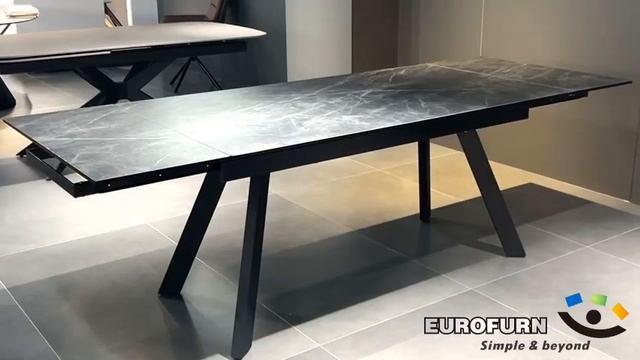 Стіл Denver T7545C-1624 сіра матова кераміка VIC Dark Grey від Мебел?