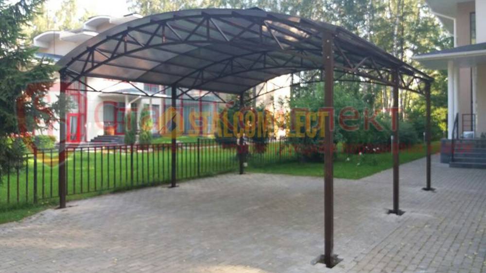 Сборный, арочный навес "ГРАНД"