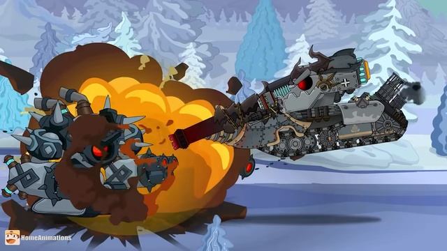 HomeAnimations – Мультики про танки  Эвакуация под огнём! Арта-Монстр ,Морок, Разоритель и Гибрид пр