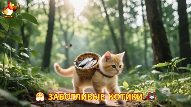 Заботливые котики спешат на помощь (7)