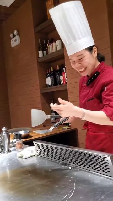 cemLbE9ODsM - Teppanyaki steak master - street food Teppanyaki#Shorts