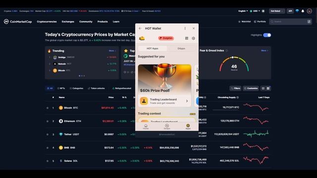 HOTCOIN - Бесплатная Крипта, Сундуки с Криптовалютой