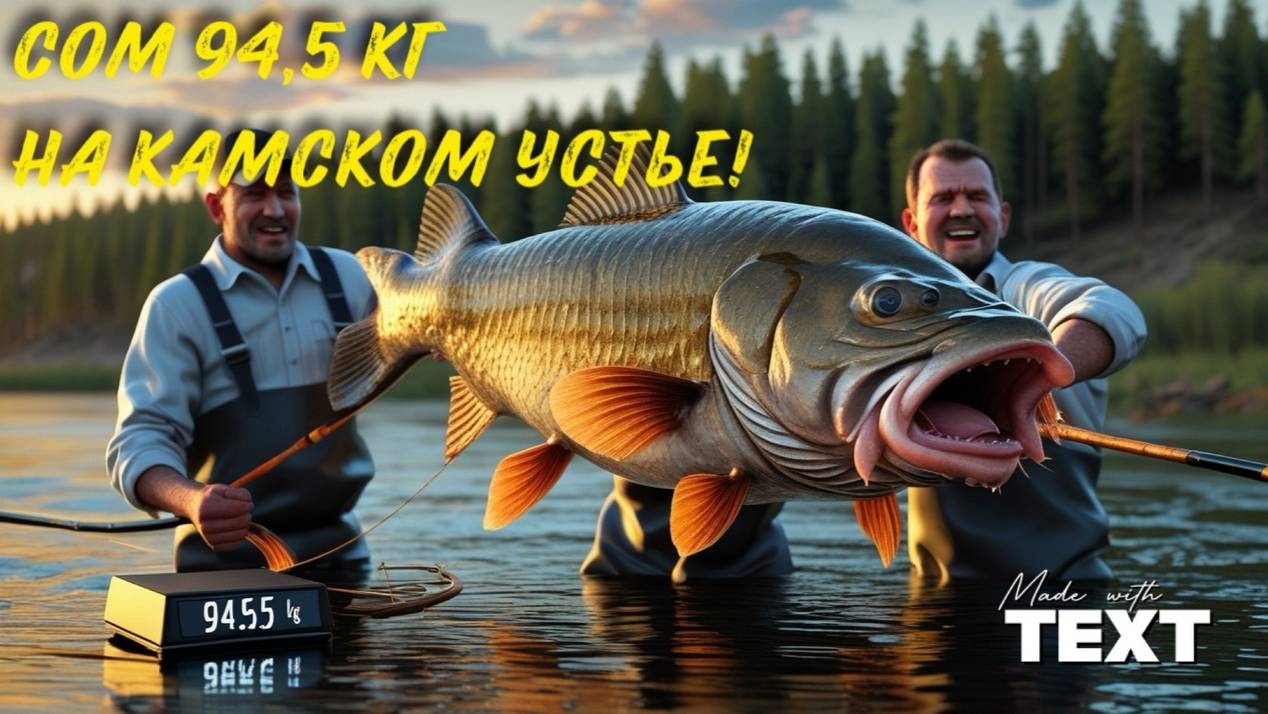 94,5 КГ ЧИСТОЙ МОЩИ! КАК МЫ ВЫТАЩИЛИ СОМА-МОНСТРА В КАМСКОМ УСТЬЕ