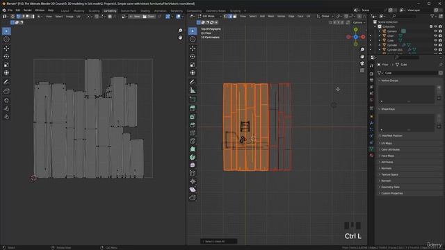 55- UV Unwrapping. Applying Materials and textures