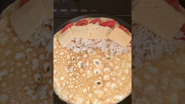 1000199021.mp4. ЯИЧНЫЙ БЛИН С МЯСОМ КРАБА НА ЗАВТРАК.#ешьистройней#полезно#вкусно#