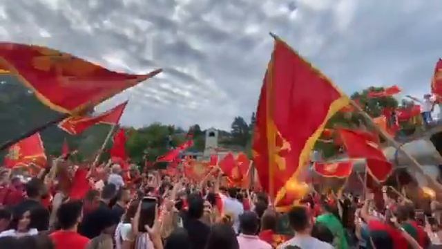 Скуп Црногораца пред Цетињским манастиром - 2. дио