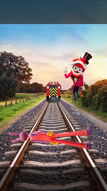 WKZ9M2brhzU - POV Jax Threw himself in front of a Train. The Amazing Digital Circus #theamazingdigit