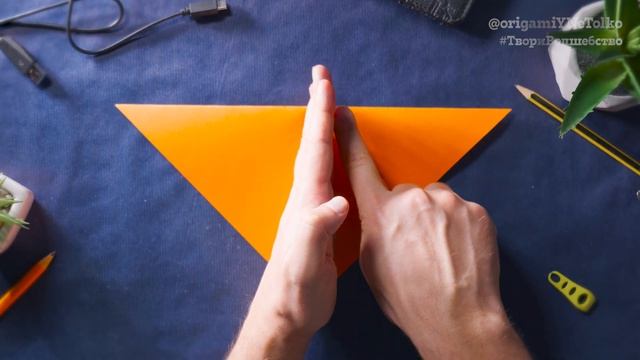 Как начать делать оригами? [Собака из бумаги легко и пр