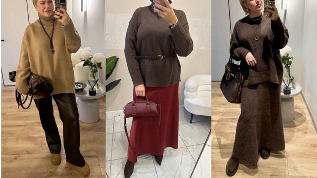 ВЯЗАНАЯ ОДЕЖДА ДЛЯ ДАМ 50+60+70+💖 ЯРКИЕ ИДЕИ ВЯЗАНОЙ ОДЕЖ