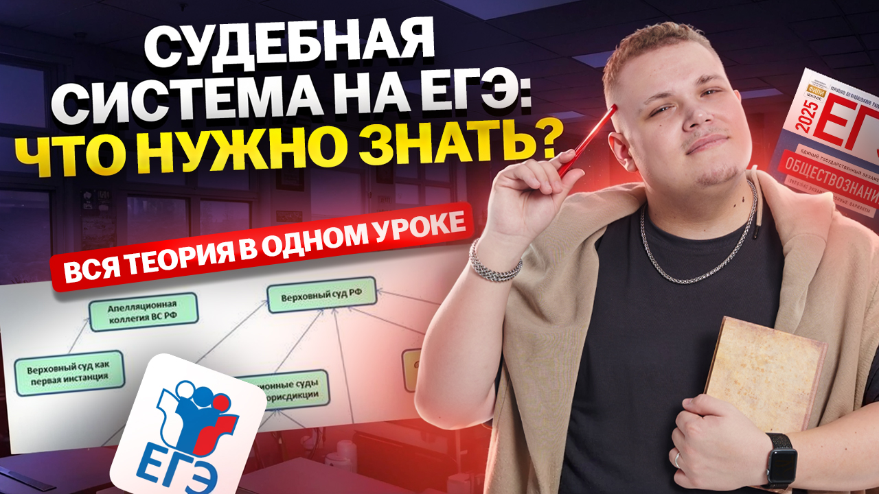 Обществознание ЕГЭ с нуля: все о судебной системе | Умскул