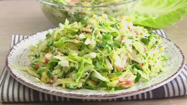 Салат с молодой капустой _Весенний Каприз_