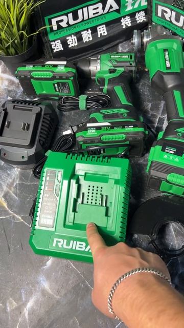 Аккумуляторный набор Ruiba ушм+шуруповерт