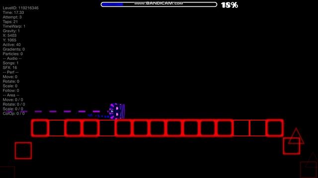 Построил лвл Stereo Madness or Bloodbath!