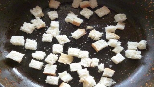 Овощной салат с сухариками