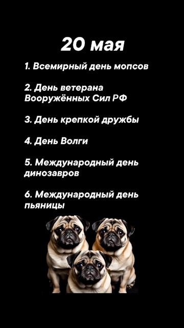 Какие праздники сегодня 20 мая #врек #вленту #популярное #праздник #празднуетпланета #май