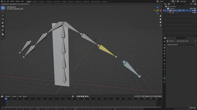 218- Animation 2. Constraints. Skeleton. Rigging. Naming. Weights. Pose Library etc-