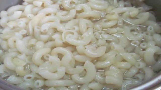 Макароны с грибами и печенью