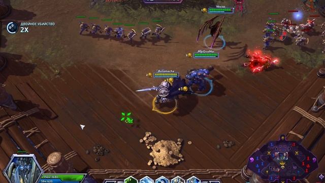Heroes of the Storm Arthas 3 Разбомбили