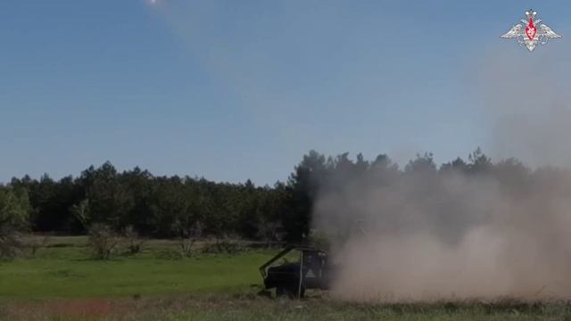 Боевая работа РСЗО «Град» группировки войск «Днепр»
