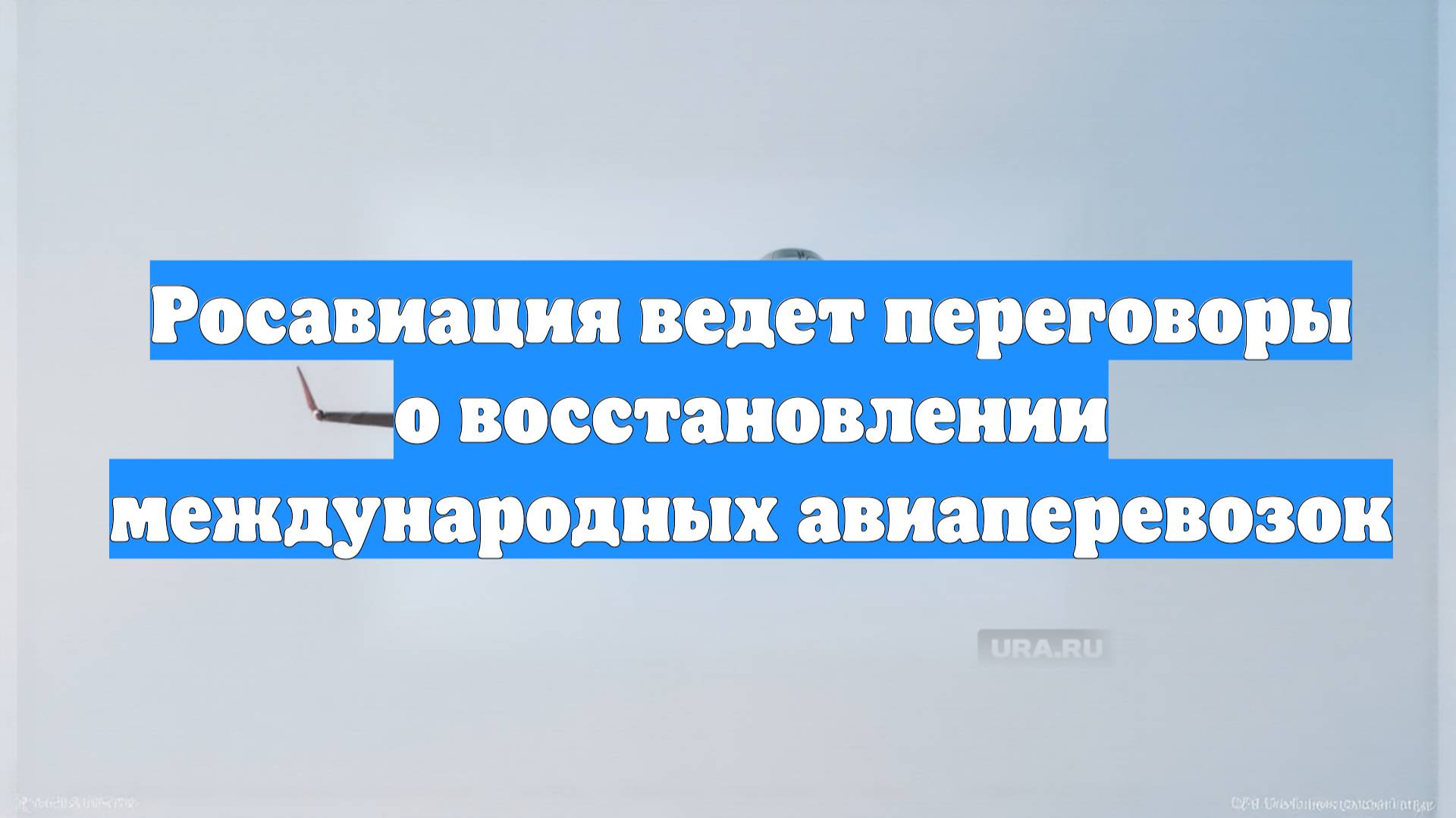 Росавиация ведет переговоры о восстановлении международных авиаперевозок