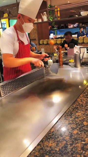A98M0RiaTDM - Lifestyle Beautiful Train Teppanyaki street food,restaurant,BBQ,Pub street#Short#Short