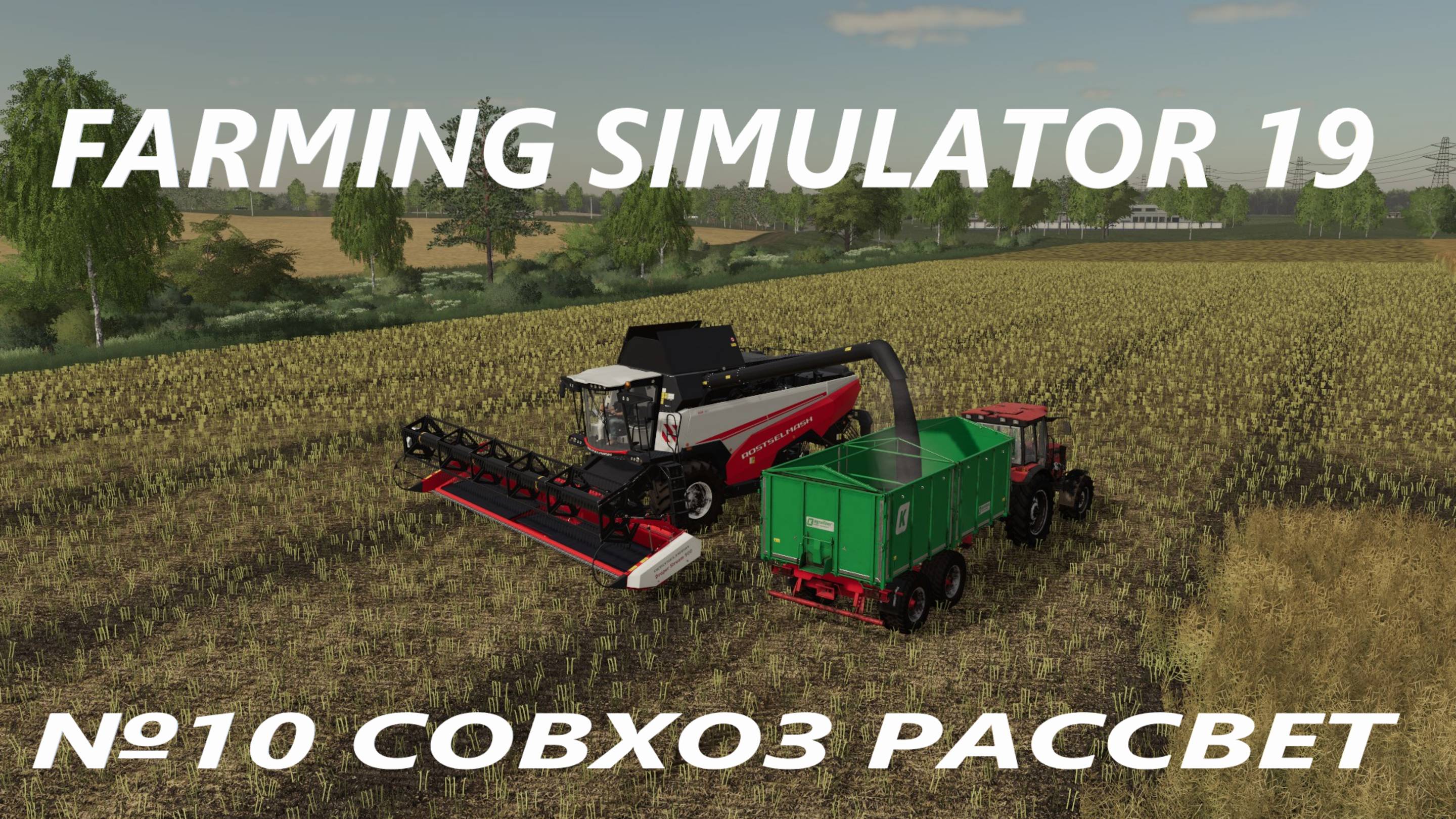 FARMING SIMULATOR 19 СОВХОЗ РАССВЕТ №10