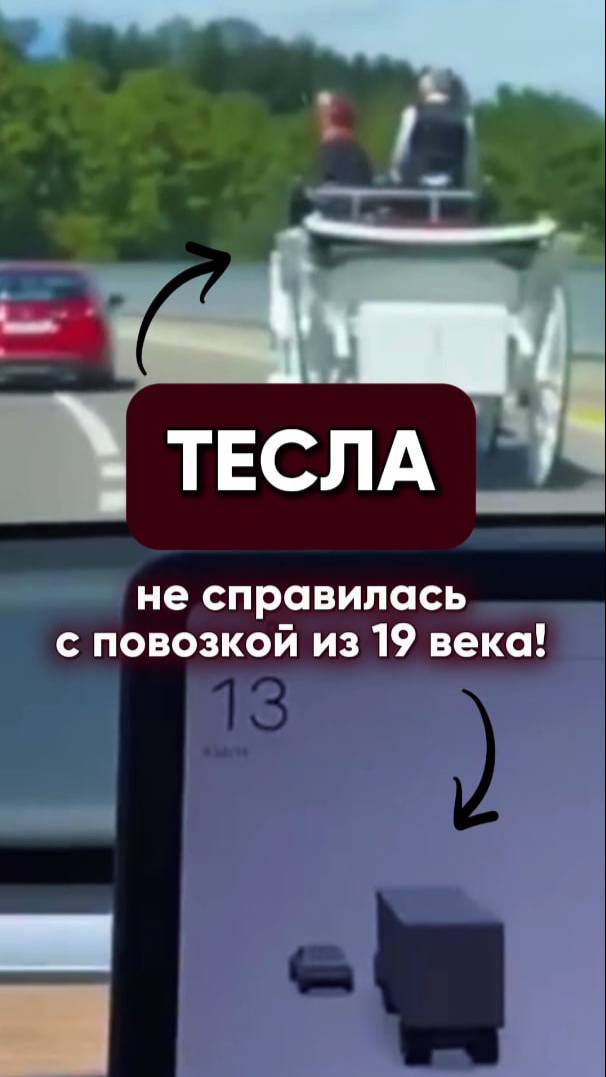 Тесла против повозки из прошлого — кто победит?