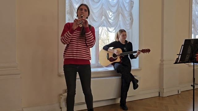 Сектор газа - Туман (cover на гитаре и блок-флейте)