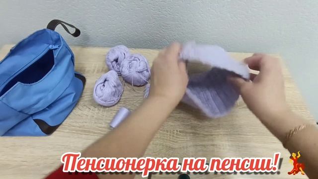 Вяжу шапочку внучке! Из пуха норки. Новой (для меня) вяз