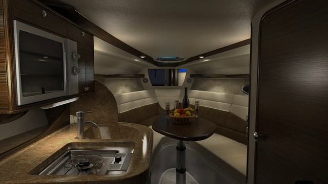 Проект дизайна интерьера спортивного катера Velvette 29 ENVY