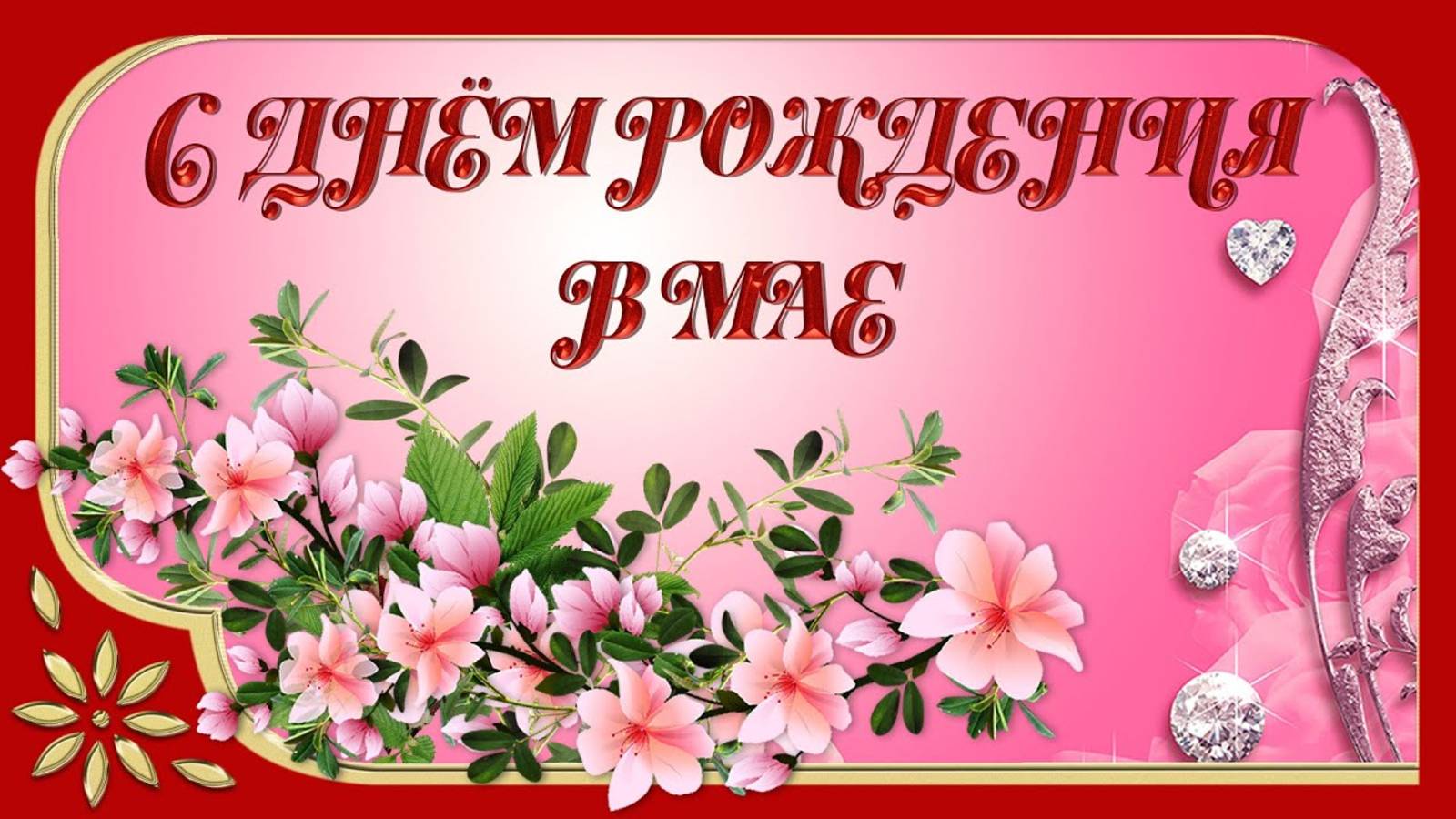🌹С Днём Рождения в МАЕ. Красивое, нежное поздравление для очаровательной Женщины🌹