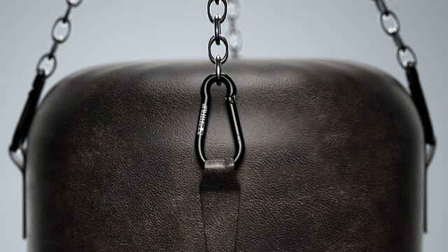 Карабины круглый Black M10 с кольцами толщина 10 мм