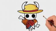 Как нарисовать Hollow Knight Luffy легко шаг за шагом