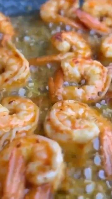СЛИВОЧНО-ЧЕСНОЧНЫЕ КРЕВЕТКИ. #кулинария #салат #перекус #блины #foodpic #кухня