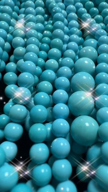 250516-11 Turquoise Bead String: Unconcealable Beauty of Nature