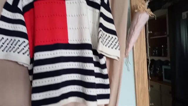Как я вязала футболку как у Tommy Hilfiger