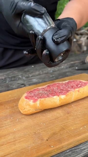 😋 Бутерброды с фаршем на мангале