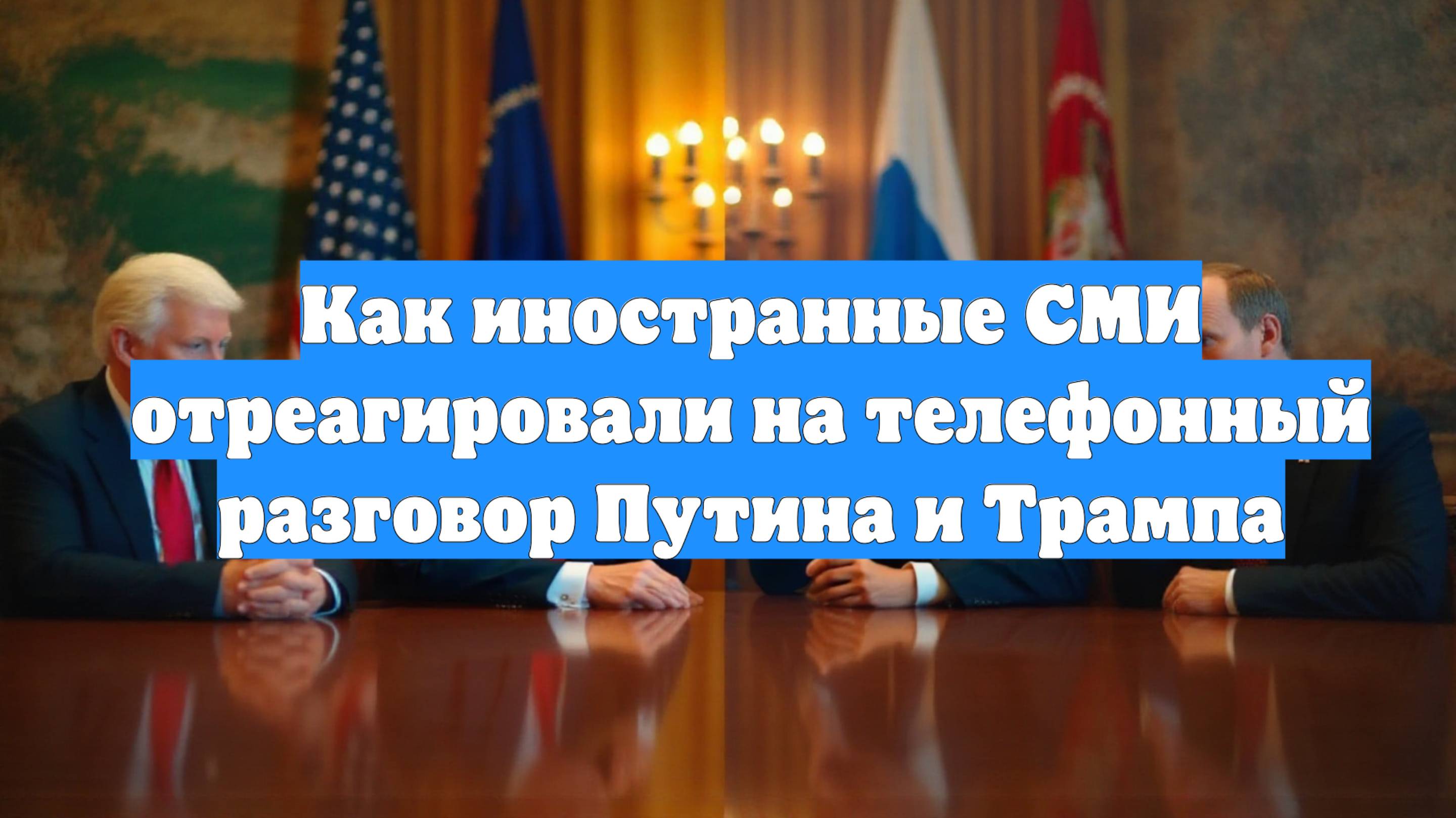 Как иностранные СМИ отреагировали на телефонный разговор Путина и Трампа