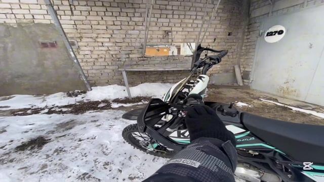 ПОКАТУШКА НА ПИТБАЙКЕ ЗИМОЙ!/ОБЗОР ПИТБАЙКА КАЙО КРЗ Т