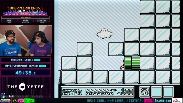 SGDQ2021 - Super Mario Bros. 3 от MitchFlowerPower за 1:20:39 (официальный русск